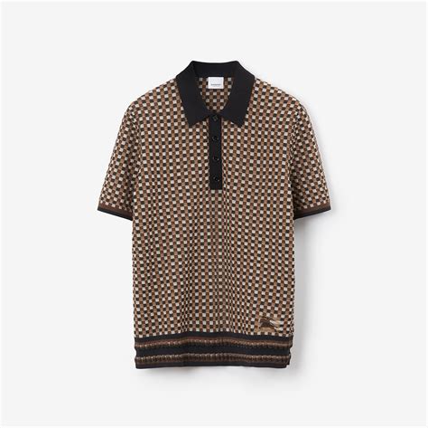 burberry authenticity check polo|Check Cotton Blend Polo Shirt .